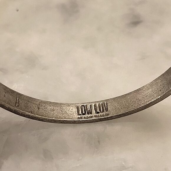 Low Luv Erin Wasson Silver Boho Navajo Native Bangle Bracelet Moto Punk Indie - Picture 4 of 4